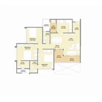 Pyramid Atlante Wakad 3 BHK Type A Floor Plan Image